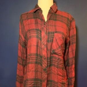 Rails - Hunter Burgundy Jet Plaid Shirt